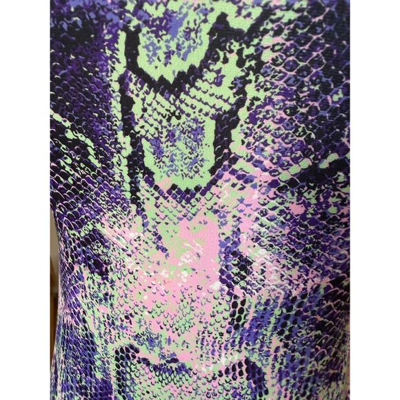 Le Superbe Reversible One & Done Snake & Crystal Midi Tank Dress Size Small - Picture 7 of 11